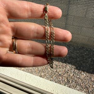 Figaro Gold Chain Bracelet